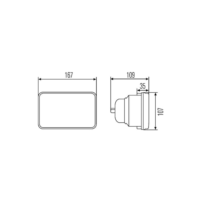 HELLA 1AB 003 177-001 Halogen-Insert, headlight - 12/24V - Reference