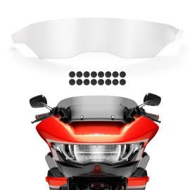 Kiawnia Headlight Lens Cover, Front Headlight Guard for Harley Davidson CVO Road Glide FLTRXSE 2023-2024 & ST 2024, Waterproof Anti-Scratch Headlight Protective Cover (Clear)