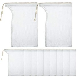 Shappy - Bolsa de filtro de malla con cordón de 600 mm para evitar obstrucciones durante el proceso de colado (23 x 16 cm)