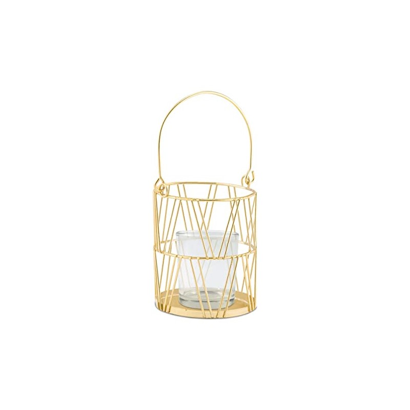 Weddingstar Gold Geometric Candle Lantern