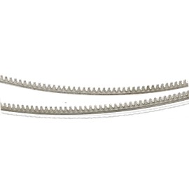 Adornville® 925 Sterling Silver Gallery Bezel Wire Scallop Pattern 6 Inches x 2.79mm or 1/8" Wide x 22 Gauge or 0.025" Thick by EAM Jewelry Design & Supply, LLC