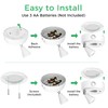 Olafus Spot Lights Indoor 4 Pack, Wireless Spotlight Battery Operated,