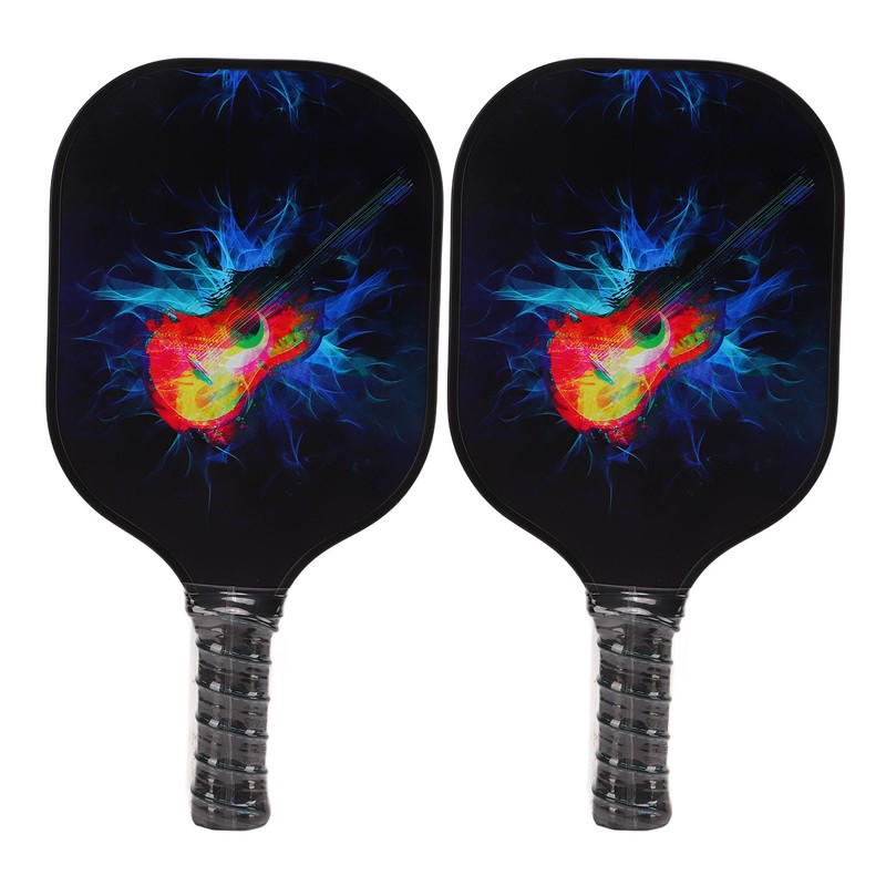 Pickleball Set 2 Rackets 4 Balls 1 Racket Bag Glass