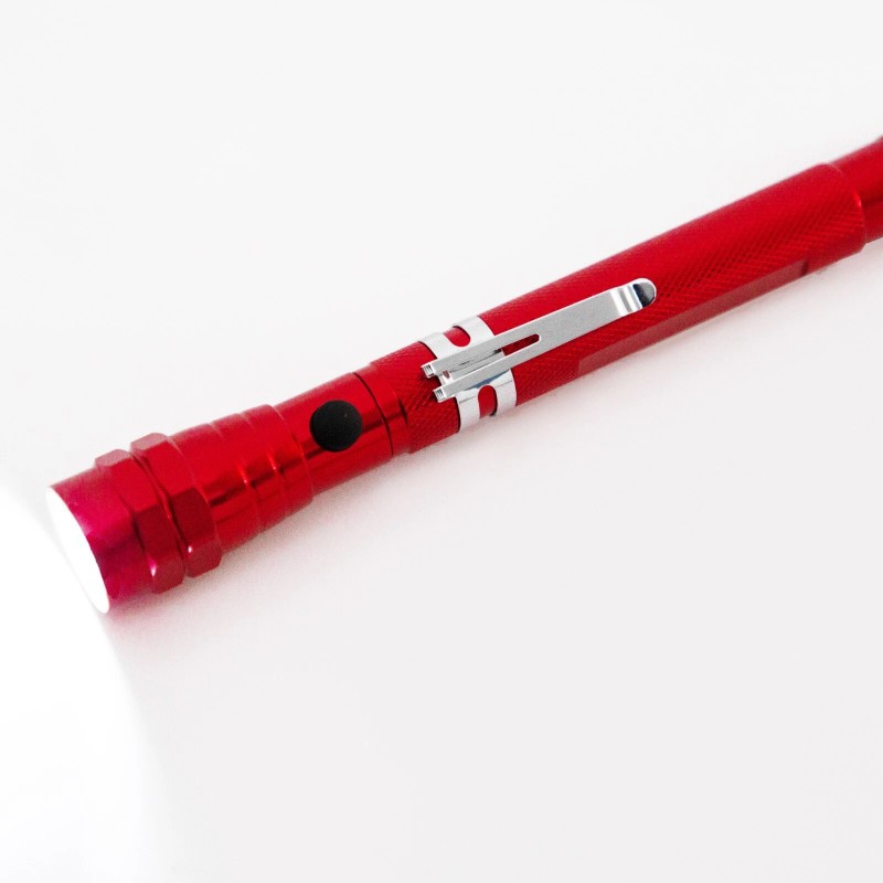 Steel Force Extendable LED Flashlight with Telescoping Magnet Pickup Stick/Sweeper