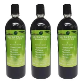 3 Pzas. De Shampoo De Bergamota Edengi