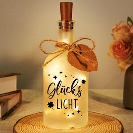 Vetbuosa Geschenke fr Frauen, Geburtstagsgeschenk fr Frauen - LED Flaschenlicht mit Spruch Glckslicht,Geburtstag Geschenk fr Frauen Freundin,Beleuchtete Dekoflasche mit Stopfen, Frauen Weihnachten Hochzeit