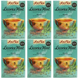(6 PACK) - Yogi Tea - Licorice Mint | 17 Bag | 6 PACK BUNDLE