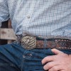 Montana Silversmiths Rodeo Series Attitude Western Belt Buckle (PBR Vibrant
