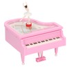 Pink Piano Music Box Small Ballerina Girl Dancing Emulational Pianoforte