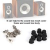 10 Pairs Snap Fastener Metal Speaker Grill Guides Speaker Fixing