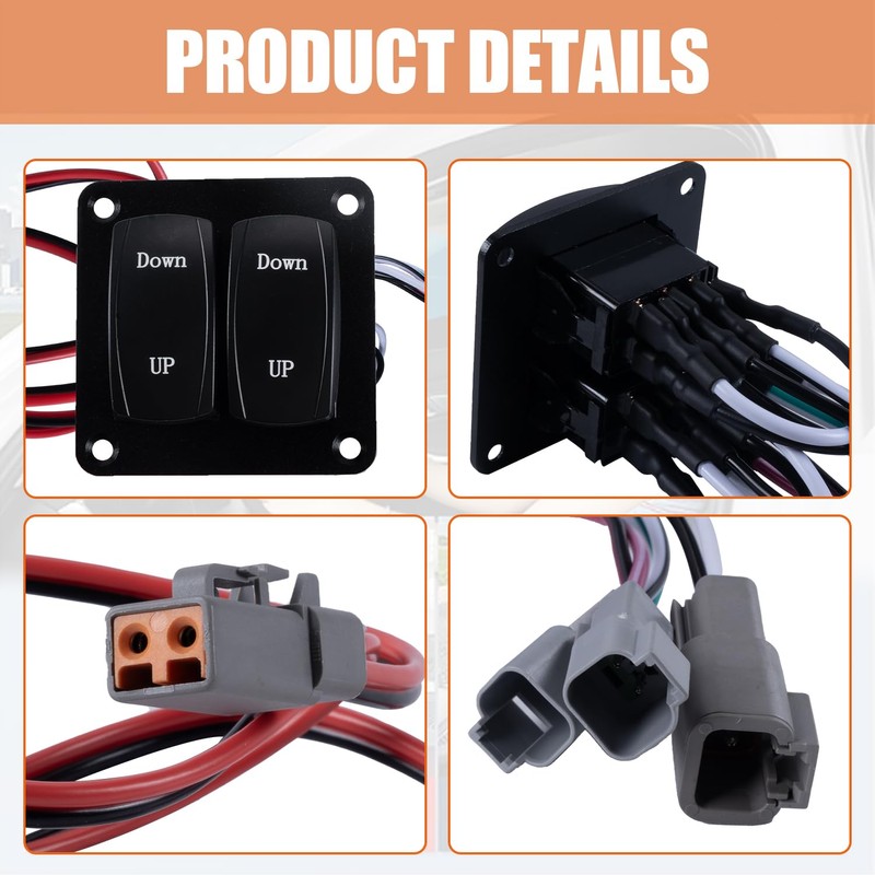 HRepair Trim Tab Switch (Double Rocker) Replacement Lenco Trim tab