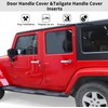 SQQP Door Handle Cover & Tailgate Handle Cover Inserts, 5Pcs