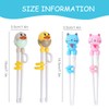 4 Pairs of Training Chopsticks, Cartoon Chopsticks, Chinese Chopsticks, Helper,
