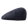 FEINION Gorro plano de lana de tweed Newsboy Ivy Gatsby