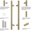 TOGU TG-6012 900mm/36 inches Solid Standoffs Heavy-Duty Commercial SUS304 Stainless
