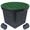 StormDrain FSD-3017 20-in. Large Round Catch Basin with Green Grate