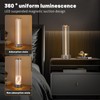 HAPYGI Indoor/Outdoor Portable Metal Table Lamp, Rechargeable Wireless Touch Switch