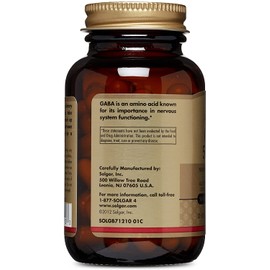 Solgar – GABA 500 mg, 50 Vegetable Capsules