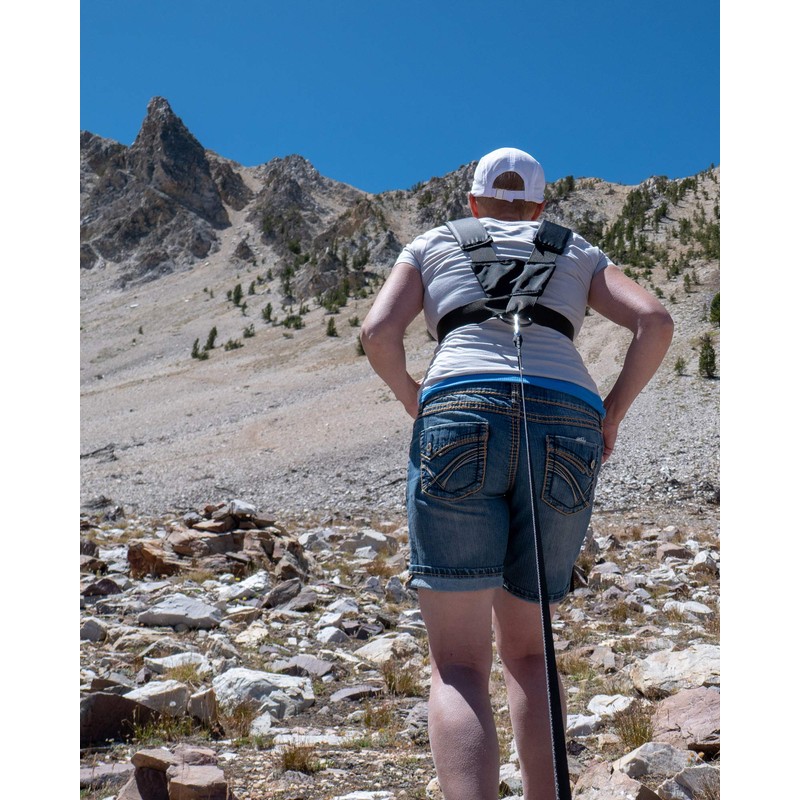 ComCor Pro Sled Harness with Padded Shoulders, Includes 9' Pull