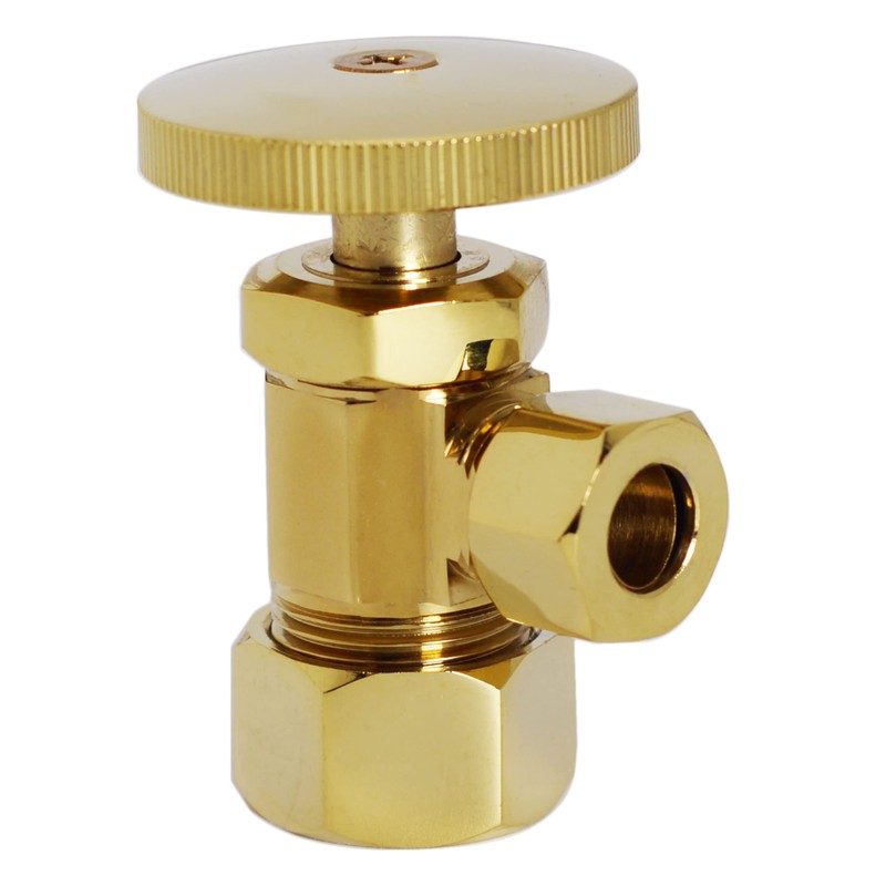 Westbrass Corrugated Supply Kit with Round Handle, 5/8" OD x
