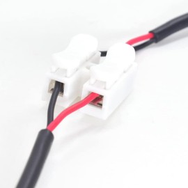 ELNONE 2PCS 22AWG USB Type C Pigtail 2 Wire Up-Down Direction,0.3M/1FT 5V 3A USB C to 2 Pin Bare Wire Open End Wire Power Pigtail for DIY Cable with Quick Wire Cable Connector