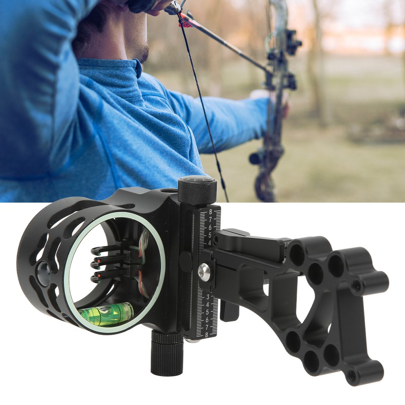 5 Pin Bow Sight Aluminium Alloy with Short Rod Archery