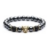 Pulsera De Jaguar Con Piedra Volcánica