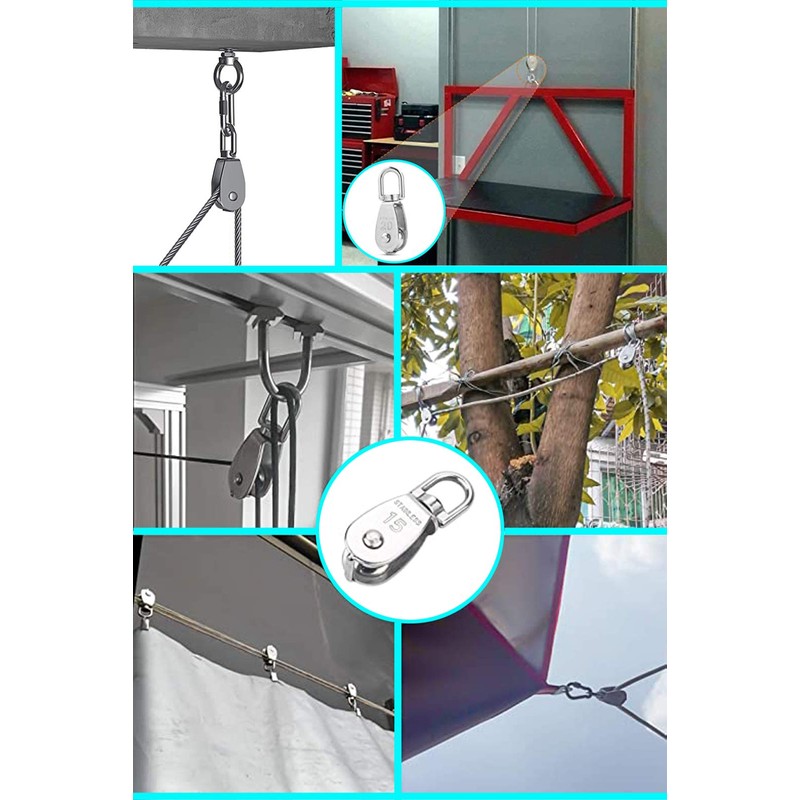 Shu Tech M20 Stainless Steel Pulley, Cargo Transportation, Pulley Rope