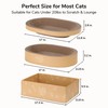 FUKUMARU 3PCS Cardboard Cat Scratcher Bed, Durable Oval Cat Scratch