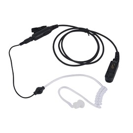 Pdflie Walkie Talkie qd Ptt Mic and Aux to 3.5mm Two Way Radio Earpiece Acoustic QR Headset Compatible for Motorola xpr 3300e 3500e xpr3300e xpr3500e(Wired,Black)