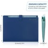 SKYDUE A4 Document Folder, Expanding Folder with 8 Compartments, Folder