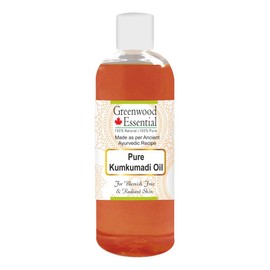 Greenwood Essential Pure Kumkumadi Oil For Blemishes Free and Radiant Skin 100% Natural Therapeutic Grade for Personal Care 200ml (6.76oz)