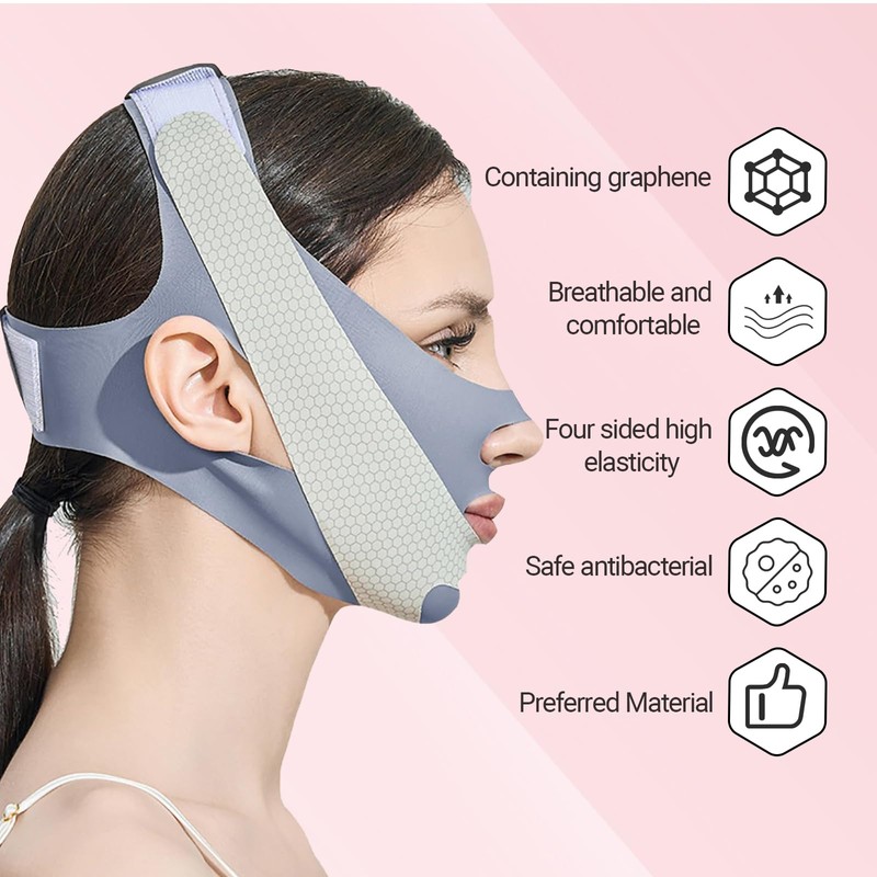Chin Lift Mask,V Line Face Lifting Chin Mask Reusable Suitable