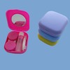 Erewa 4 Pack Colorful Contact Lens Case Kit with Mirror