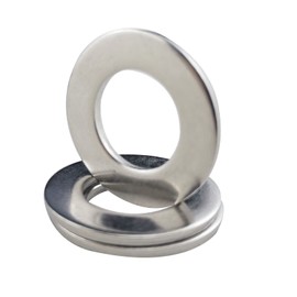 M12 Flat Washers, Fajoeda Pack of 25 M12 Stainless Steel A2 V2A 304 Washer for Screws, Nuts, Threaded Rod, M12 x 24 mm x 2.0 mm