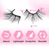 Half Lashes Natural Look Wispy Soft Strip Mink Eyelashes Cat