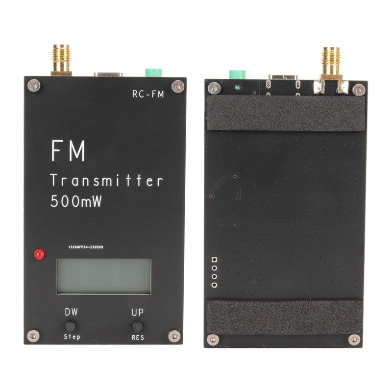 500mW FM Transmitter with LCD Screen 2000M 500mW 88‑108MHz FM