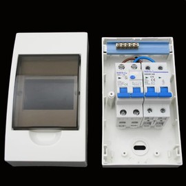 HABA Motorhome Fuse Box with FI Circuit Breaker 30 mA, 10 A, 230 V, for Caravan, Boat
