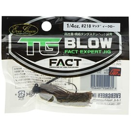 Evergreen Fact TG Blow Football Rubber Jig, 1/4 oz, EVERGREEN FACT TG BLOW 218 Madiclaw, 0.2 oz (7 g)