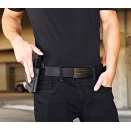 KORE Tactical Gun Belt | X2 Buckle & Black Reinforced Tactical Belt (Fits 24" to 54")