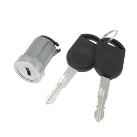 X AUTOHAUX No.4L3Z11582BB/5F9Z11582BA Ignition Lock Cylinder for Ford F150 2004-2020 Ignition Switch Cylinder Lock with 2 Transponder Chip Keys Set