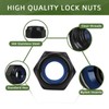 30 PCS 3/8-16 Nylon Insert Locknuts, Standard Inch Thread Self-Lock