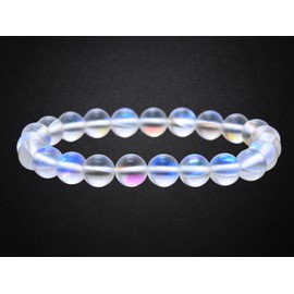 Rainbow Mermaid Bracelet for Women Men's Gifts - Protection Healing Crystal Bracelet - 8mm Gemstone Beaded Stretchable Bracelet Pulseras Para Hombres Mujer Stocking Stuffers