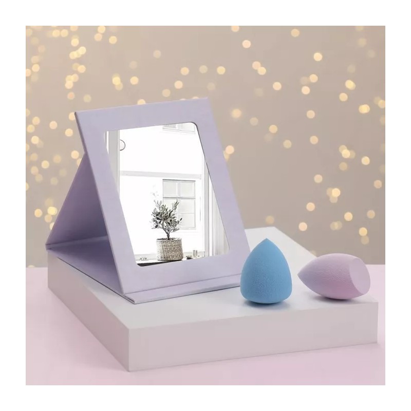 Espejo Maquillaje Plegable Tocador Portátil Bolsillo 19x26