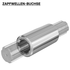 Wiltec PTO Shaft Bushing B-Type 100 mm for Multi-Spline Shaft PTO Shaft with 1 3/8 Inch Z6 6 Groove Tractor Attachment