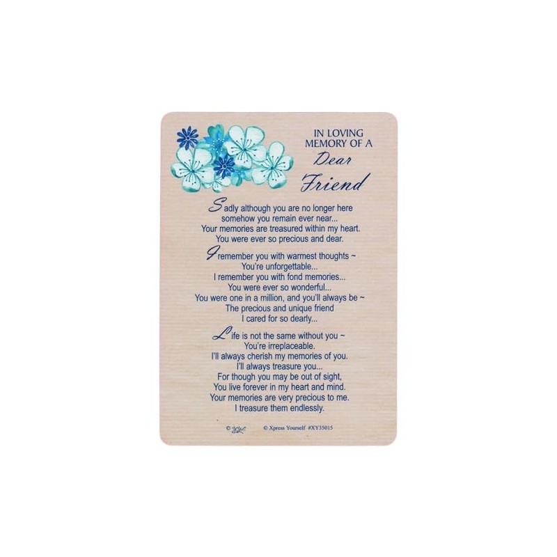 Xpress Yourself Loving Memory Graveside Memorial Card & Holder 5.75