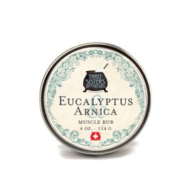 Three Sisters Apothecary Muscle Rub 4oz. (Eucalyptus and Arnica)