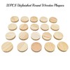 20PCS Pine Circle Plaque, 5x1cm Blank Unfinished Round Wooden Circles