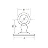 High Logic 37014 Bracket (Genko) 1.5 inches (38 mm) for