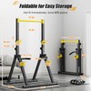 SogesPower Power Tower Pull Up Bar Station, Foldable Pull Up